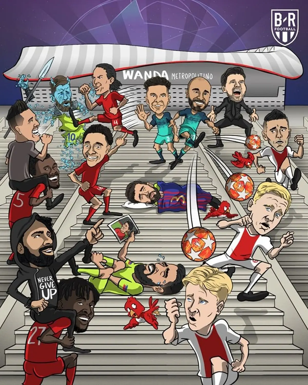 کاریکاتور/ نتایج شگفت‌انگیز در لیگ قهرمانان اروپا