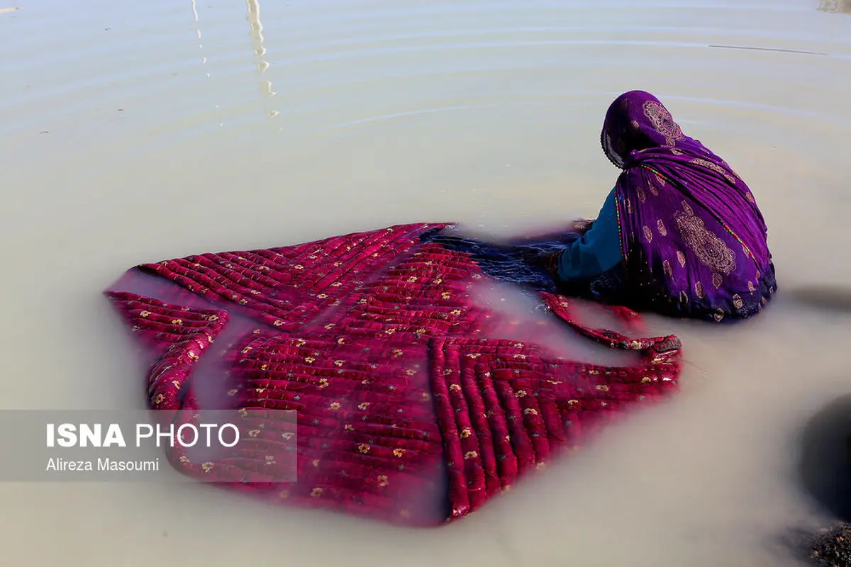 عکس / سیل زده ای در منطقه «عورکی» سیستان و بلوچستان