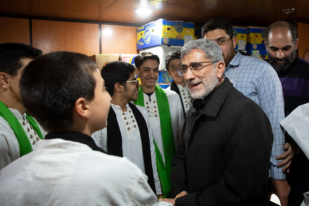 تصاویر / فرمانده جدید نیروی قدس سپاه در مراسم گرامیداشت شهدای هواپیمای اوکراینی