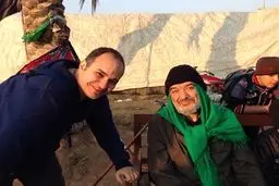 وزیر کشور دولت موسوی در راه‌پیمایی اربعین/ عکس