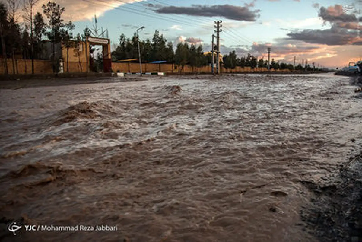سیلاب در قم پس از باران/ تصاویر