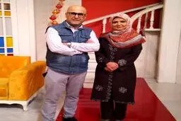 مجری نوستالوژیک دهه شصت در کنار «حسنی»/عکس
