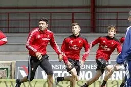 تلاش نکونام و انصاری فرد در تمرین/عکس