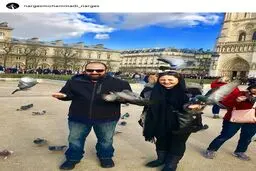 تازه ترین تصویر از بازیگر سریال ستایش و همسرش