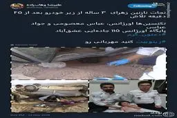 این 2 مرد کاری کردند کارستان/ نجات باورنکردنی نازنین زهرا از زیر خودرو ! + عکس ها