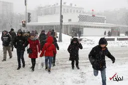 برف روسیه همه را شگفت زده کرد حتی انگلیسی ها/تصاویر