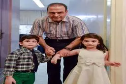 علیرضا قربانی و دوقلوهای دوست داشتنی اش/عکس