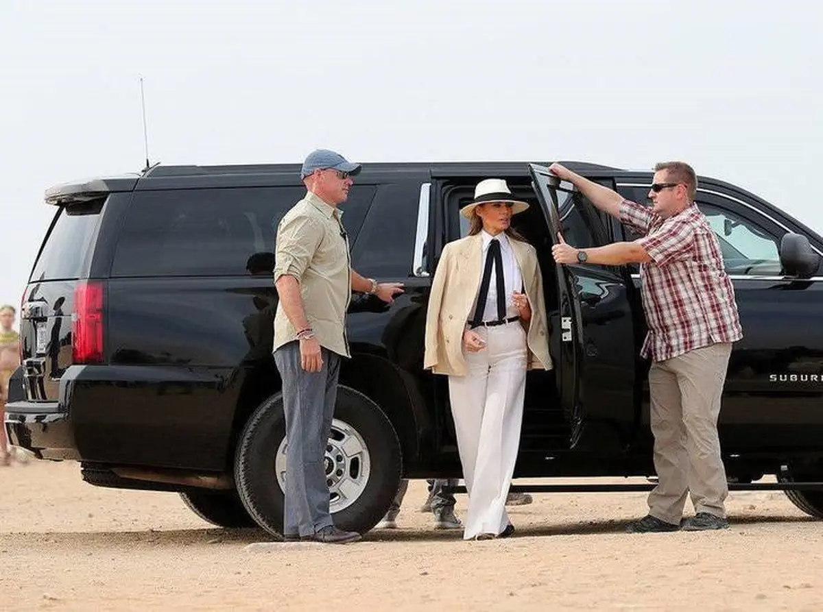 دیدار همسر ترامپ با عبدالفتاح السیسی / تصاویر