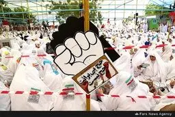 مراسم برائت از مشرکان در صحرای عرفات /گزارش تصویری