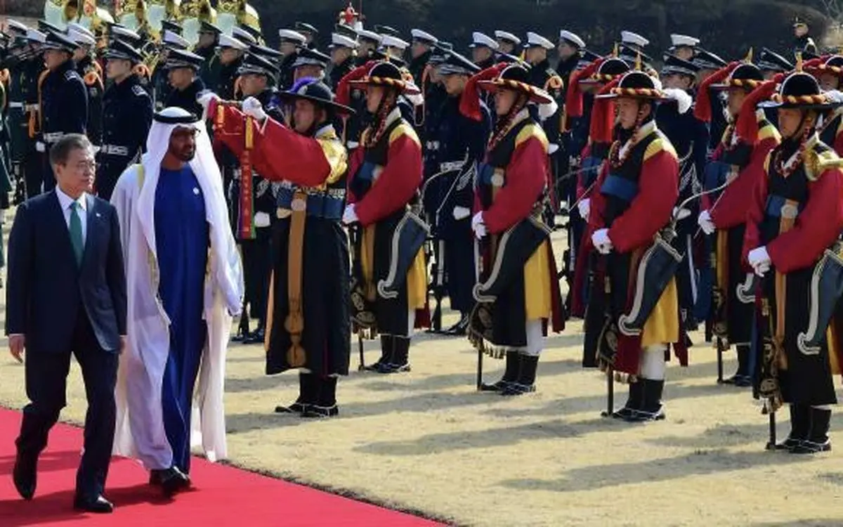 سفر ولی‌عهد ابوظبی به سئول/تصاویر