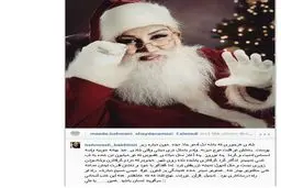 بهنوش بختیاری در لباس بابانوئل