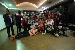 رختکن پرسپولیس پس از برتری در دربی 85/عکس