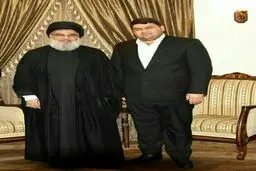 عکس یادگاری نماینده مجلس ایران با سیدحسن نصرالله