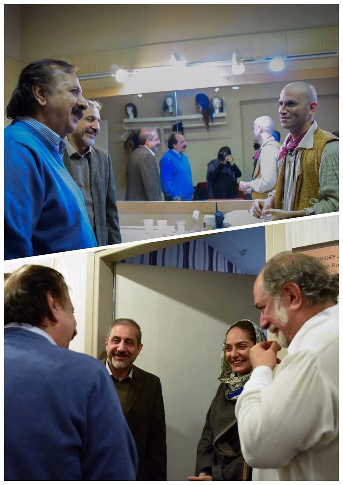 تصویری از خوش و بش مهناز افشار با مجید مجیدی