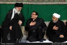خوش و بش مقام معظم رهبری با شمخانی/عکس