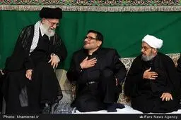 خوش و بش مقام معظم رهبری با شمخانی/عکس