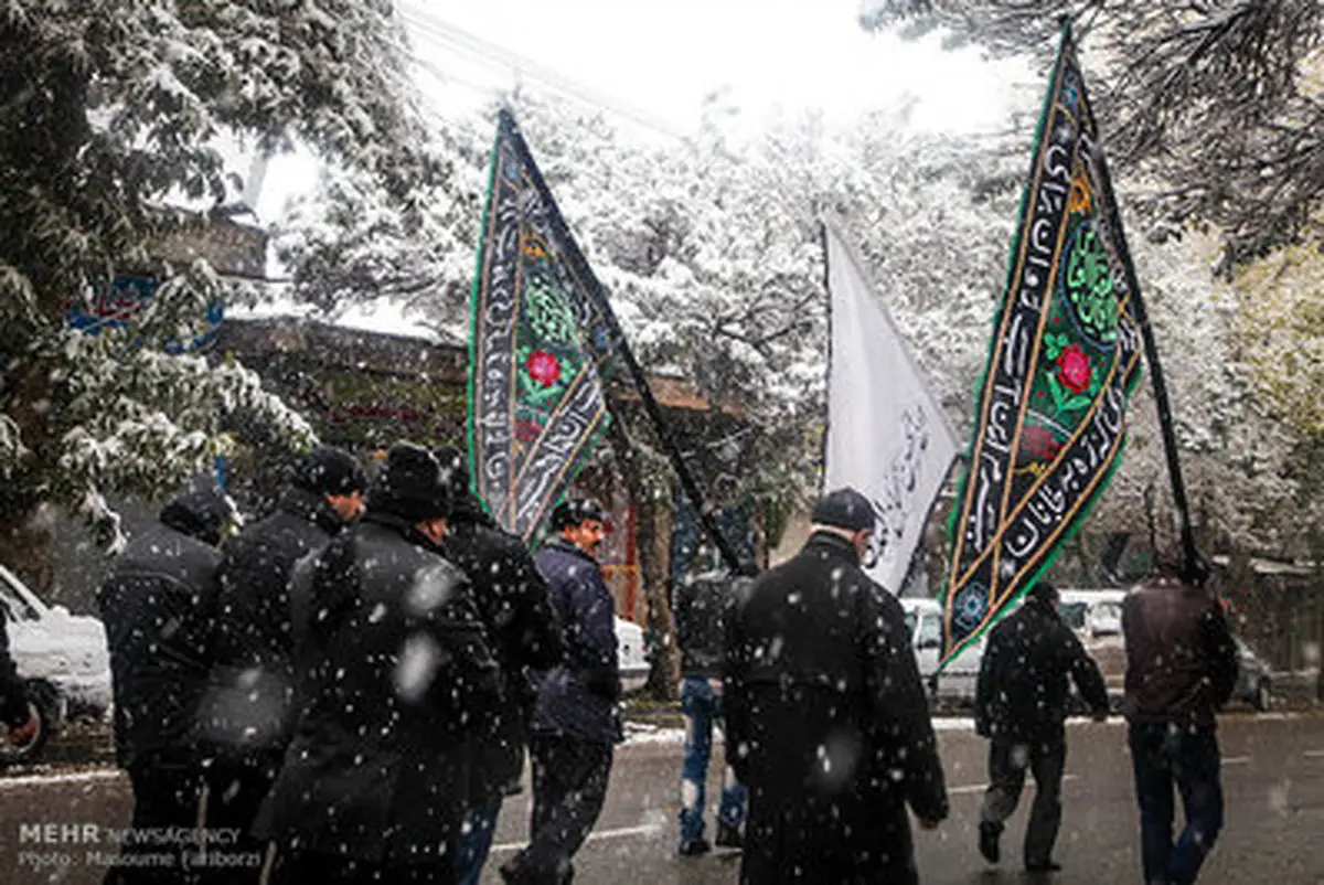 تصاویری زیبا از بارش برف پاییزی در تبریز و اهر