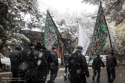 تصاویری زیبا از بارش برف پاییزی در تبریز و اهر