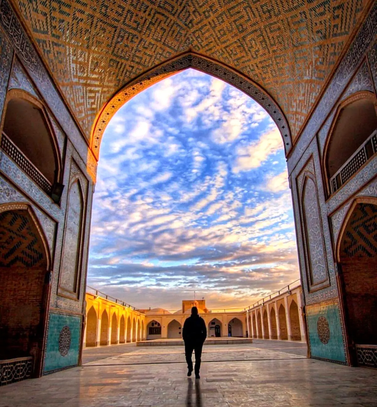 عکس: نمای دیدنی از داخل مسجد جامع کبیر یزد