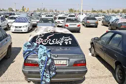 تصاویر / ازدحام در پارکینگ‌های مرز مهران