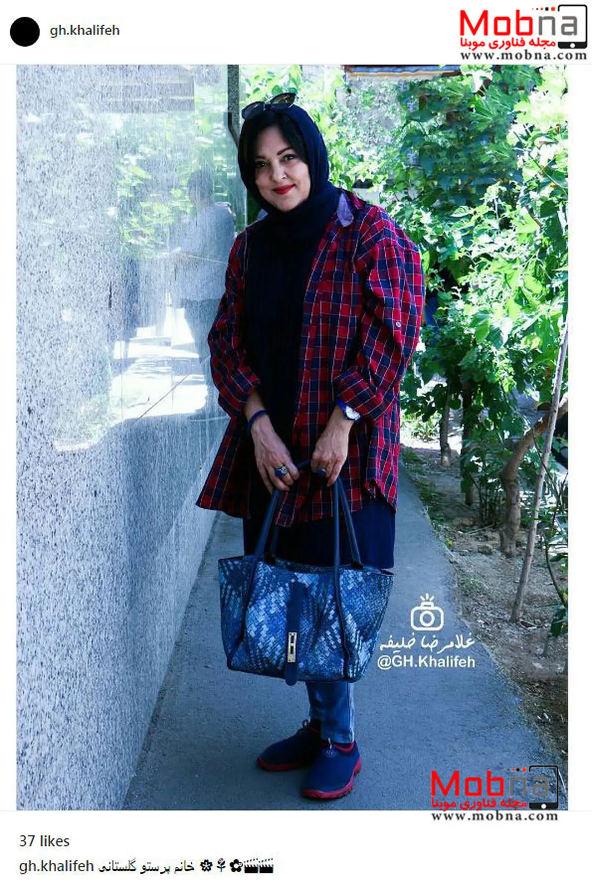 تیپ جالب پرستو گلستانی، در خیابان / عکس