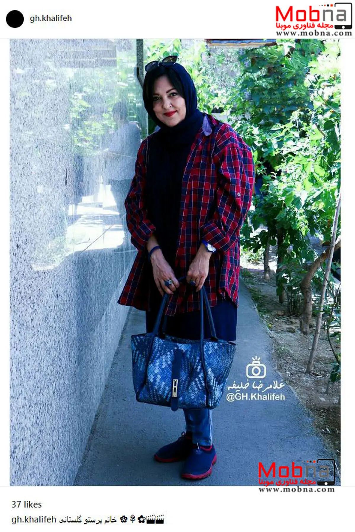 تیپ جالب پرستو گلستانی، در خیابان / عکس