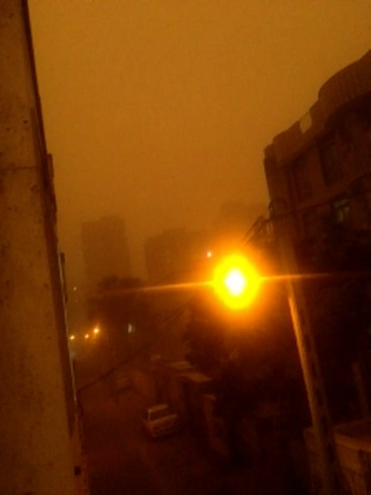 طوفان تهران از نمایی دیگر/ عکس