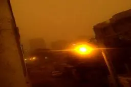 طوفان تهران از نمایی دیگر/ عکس