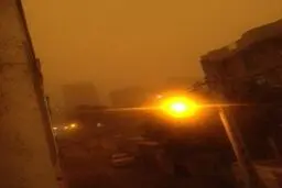 طوفان تهران از نمایی دیگر/ عکس