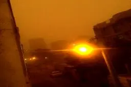 طوفان تهران از نمایی دیگر/ عکس