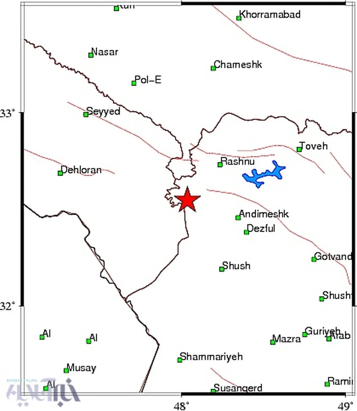 زلزله بامدادی در خوزستان/ زمین لرزه 4.3 ریشتری در حسینیه خسارت نداشت