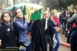 تشییع جنازه زن قربانی خشونت توسط زنان در ترکیه/ داووداوغلو:دستی که روی زن بلند شود را قطع خواهیم کرد