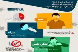هنگام شیوع کرونا چه زمانی به بیمارستان برویم؟ + اینفوگرافی