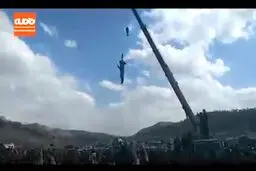 جشن عجیب پیروزی در انتخابات در بویراحمد؛ نماینده جدید نماینده قبلی را دار زد؟+ فیلم