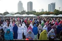 تصاویری از برپایی نماز عید فطر در برخی کشورها