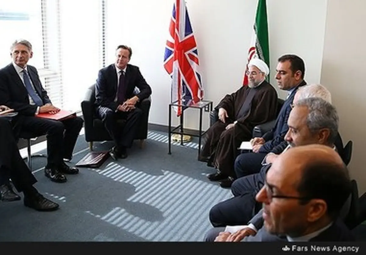 تصاویری از دیدار حسن روحانی و دیوید کامرون در حاشیه اجلاس مجمع عمومی سازمان ملل