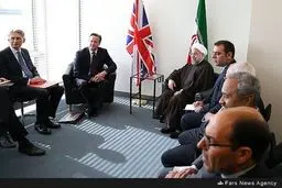 تصاویری از دیدار حسن روحانی و دیوید کامرون در حاشیه اجلاس مجمع عمومی سازمان ملل