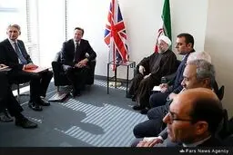 تصاویری از دیدار حسن روحانی و دیوید کامرون در حاشیه اجلاس مجمع عمومی سازمان ملل