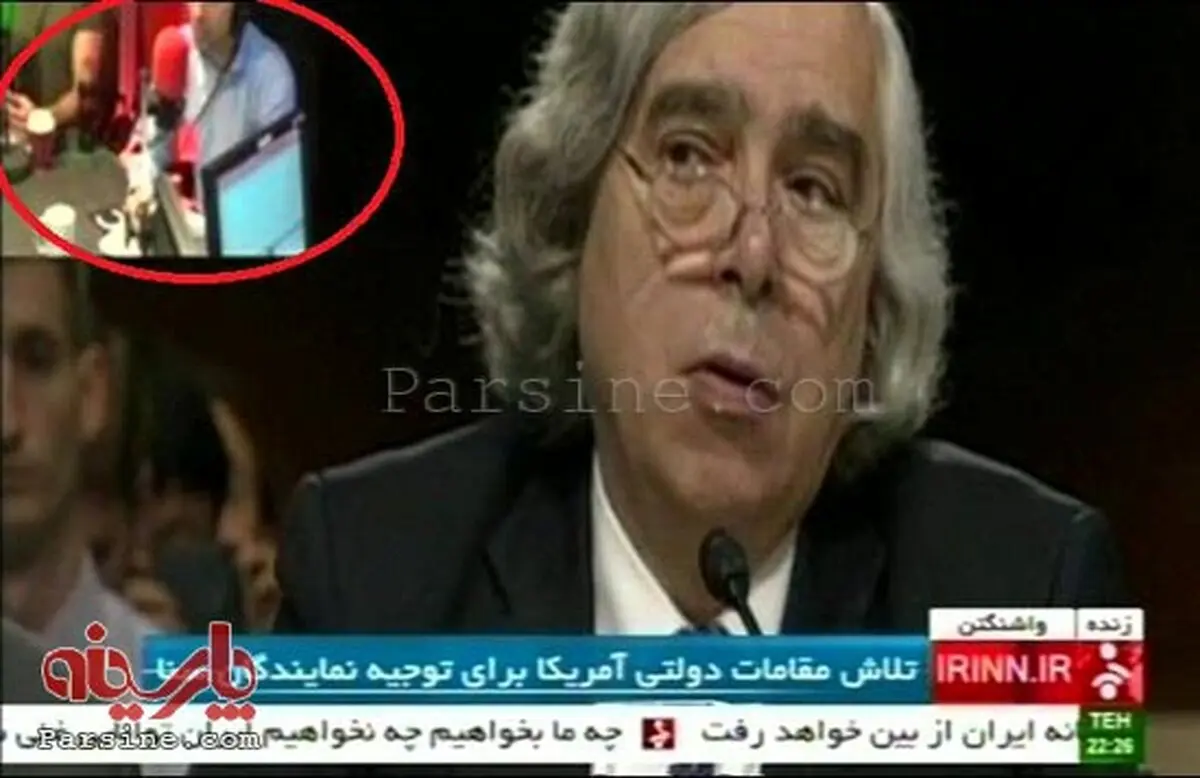 گاف شبکه خبر به هنگام پخش زنده کنگره آمریکا+عکس