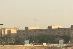 برج میلاد محو شد/عکس