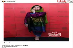 پوشش جالب نفیسه روشن در افتتاحیه فروشگاه دی جی لند/ عکس