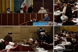 حجت‌الاسلام رئیسی بر جایگاه نایب رییسی خبرگان نشست / عکس