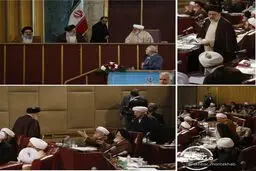 حجت‌الاسلام رئیسی بر جایگاه نایب رییسی خبرگان نشست / عکس