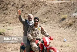 موتور سواری سردار نقدی در رزمایش الی بیت المقدس/عکس