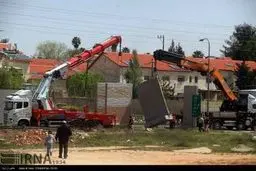 ساخت دیوار حایل جدید در کرانه باختری /گزارش تصویری