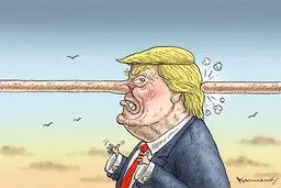 سیاست ترامپ / کاریکاتور