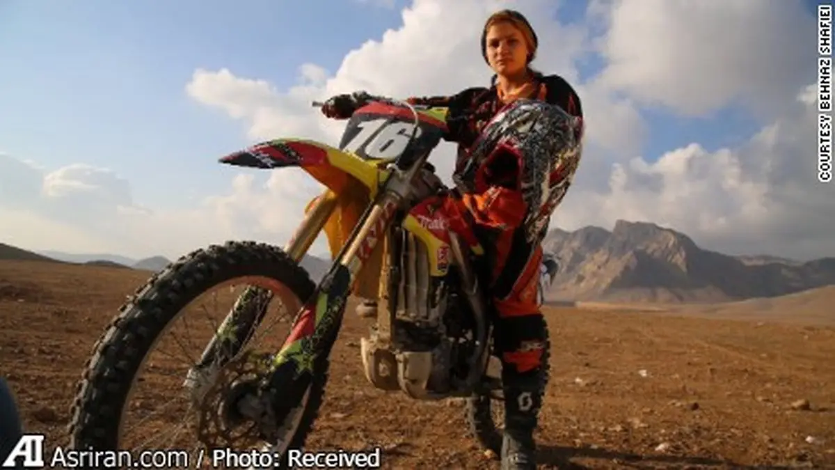 بانوی موتور سوار ایرانی سوژه سی ان ان +عکس