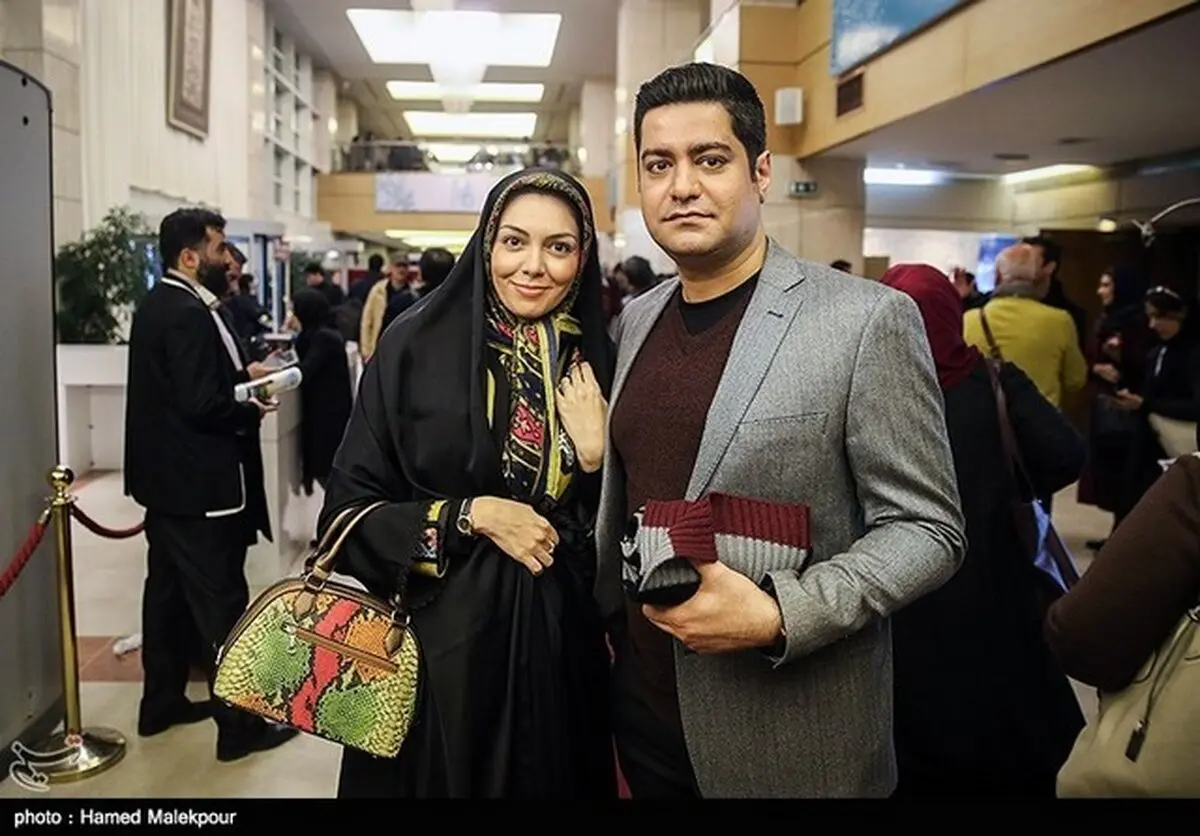 آزاده نامداری و همسرش در برج میلاد/عکس