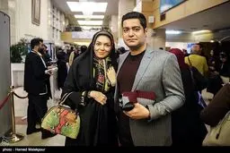 آزاده نامداری و همسرش در برج میلاد/عکس