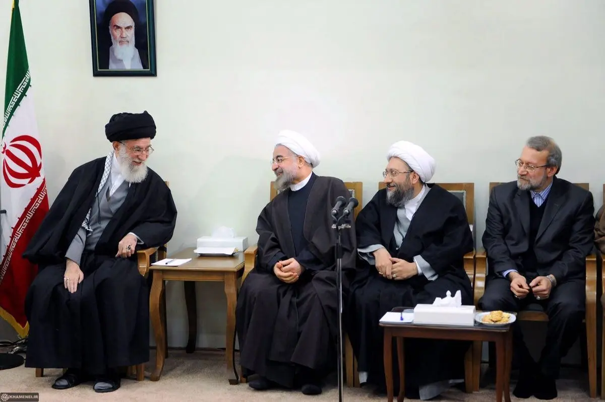 عکس و جمله معنادار کانال تلگرامی رهبر انقلاب درباره سران سه قوه